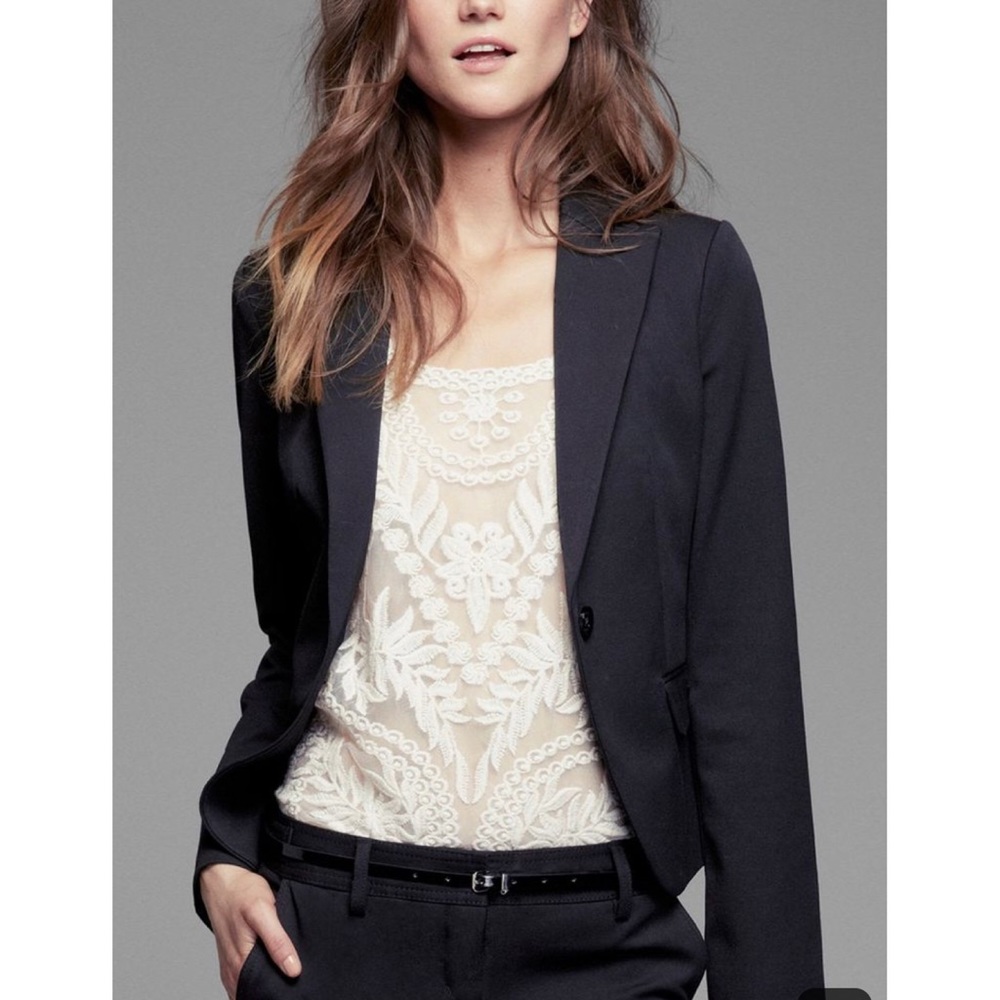 EXPRESS | black one button blazer
